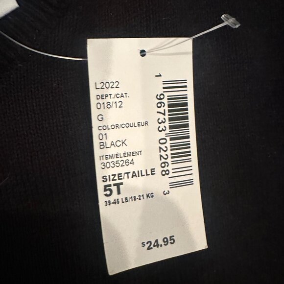 THE CHILDRENS PLACE BOYS BLACK SWEATER NEW 5T - Picture 5 of 7